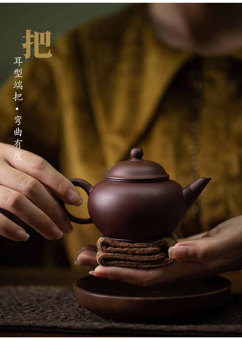 Mountain sound two optional level of purple clay pot of ore size yixing purple clay it little teapot