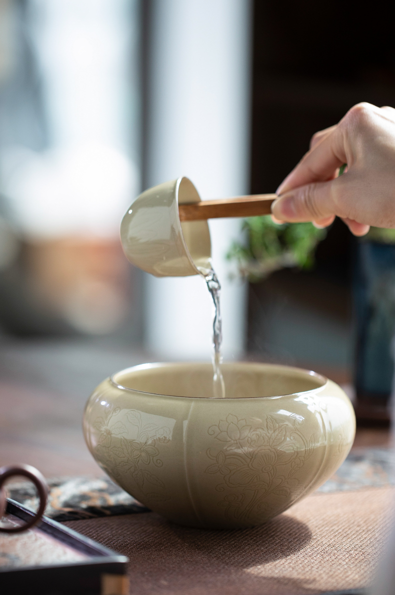 Up scratching flying wash to harmony of jingdezhen ceramic tea set with parts to use tea zero water wash dishes