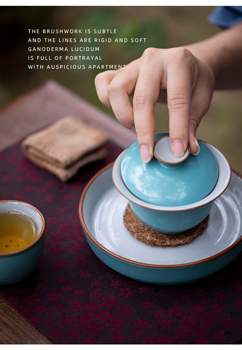 Mountain open the slice your up with glaze color may be a pot of dry socket kunfu tea mercifully jingdezhen ceramic saucer dish