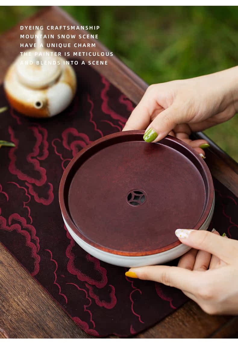 Riches and honour and pot bearing home doing mercifully small saucer for high level of jingdezhen ceramic tea tray tray appearance