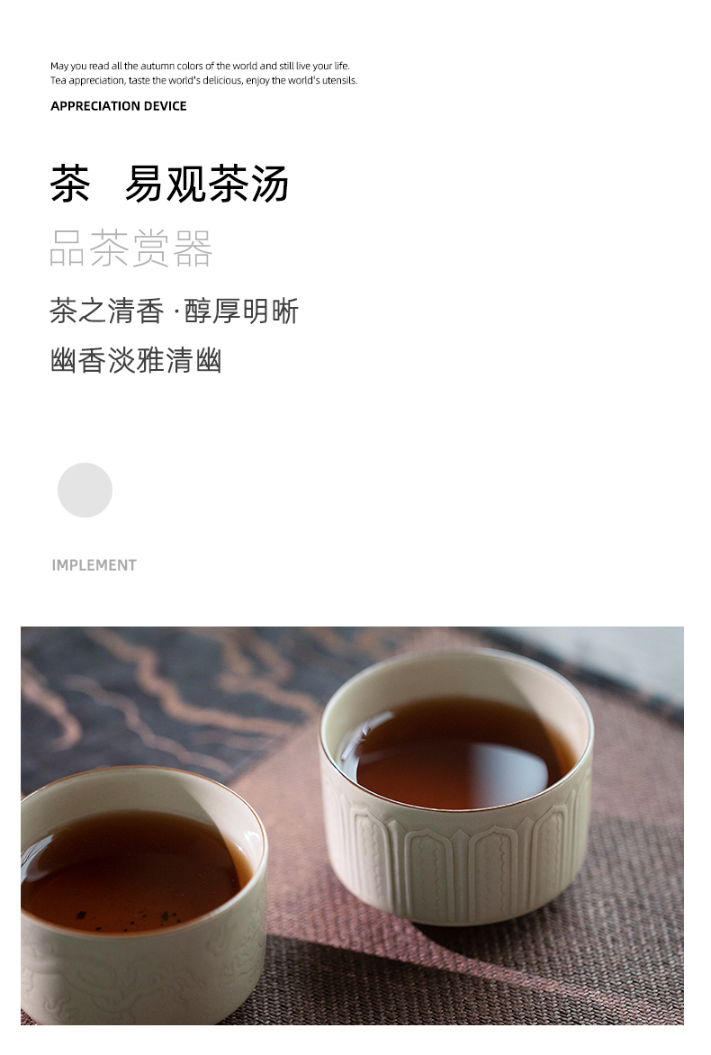 Jingdezhen up lotus - shaped straight koubei checking ceramic masters cup home of kung fu tea bowl sample tea cup