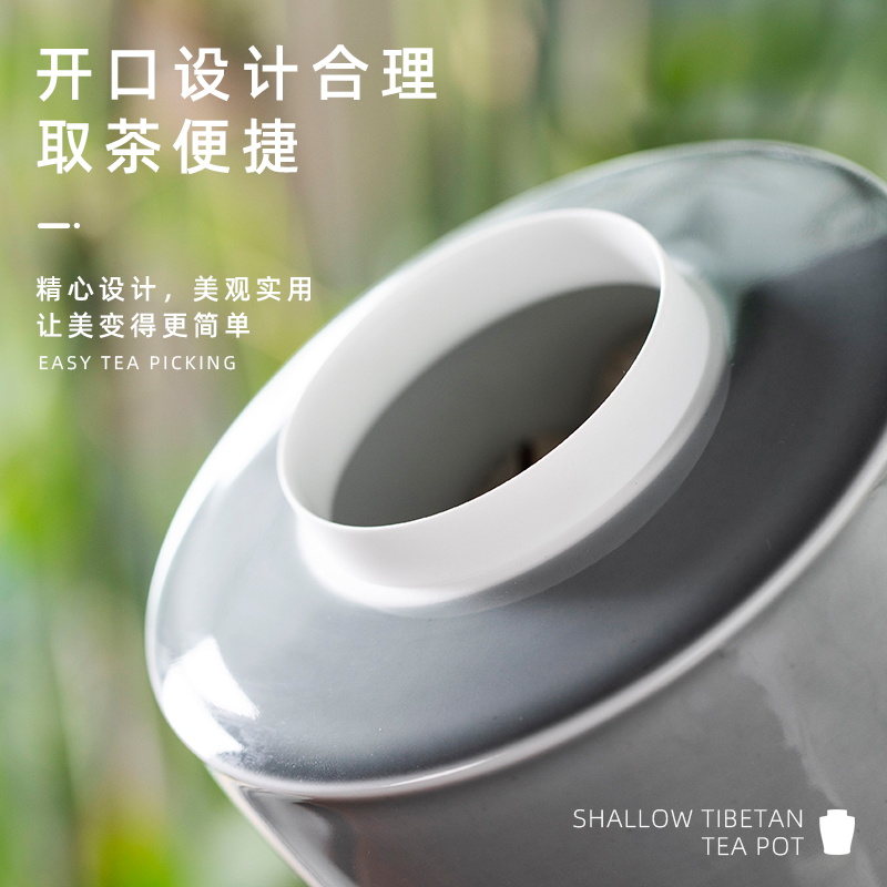 Shallow hidden double seal pot cover caddy fixings lawsuits warehouse storage tanks jingdezhen ceramic tea high temperature