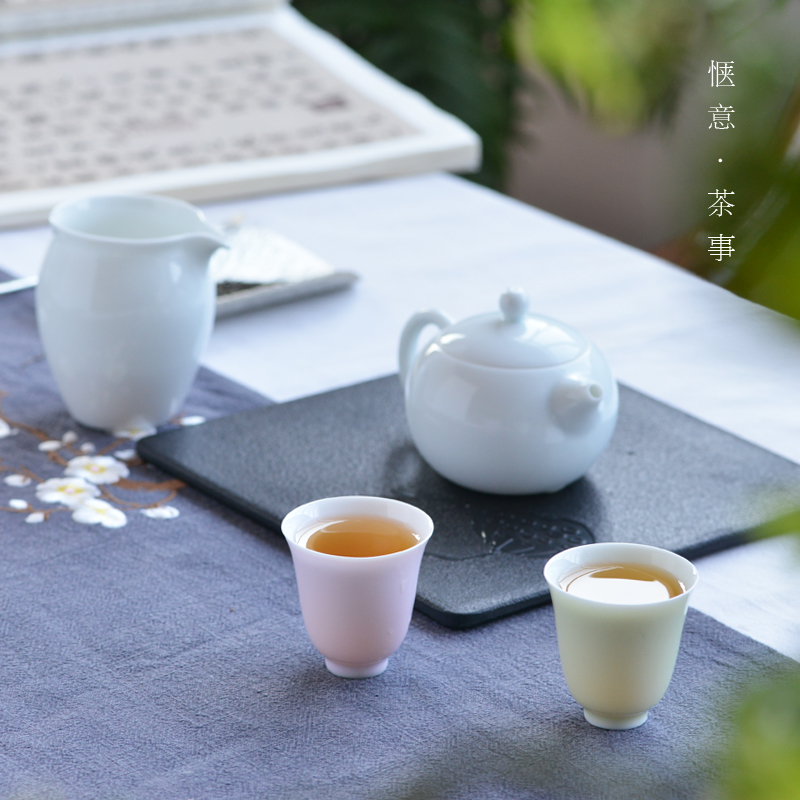 Thin body flora cup small ceramic cups kung fu tea master cup sample tea cup single cup cup of jingdezhen tea service master