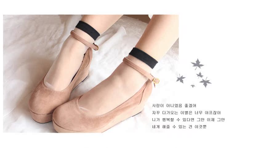 Bà mùa hè siêu mỏng trong suốt vớ thủy tinh bằng lụa pha lê Hàn Quốc bông hồng dưới đáy chống vớ ngắn tất cao cổ nữ