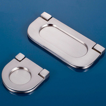 Wardrobe drawer concealed handle modern minimalist invisible concealed punch-free cabinet door handle flip surface mounted paperback handle