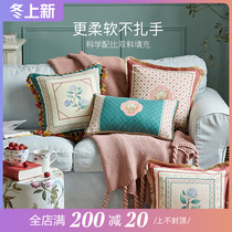 Zhi love box Jenny pillow Nordic waist pillow living room sofa pillow case car office backrest removable and washable