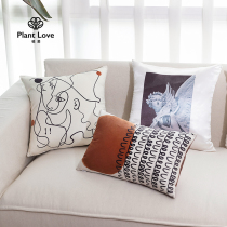 Planting Love Angels Hug Pillow-Style Art Retro Living Room Sofa Cushions Soft On-board Office Nap Waist Pillow
