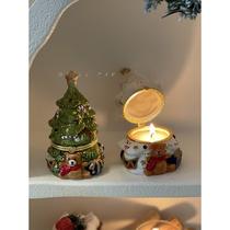STILL bear Christmas tree indoor bedroom aromatherapy candle gift box as a Valentines Day birthday gift for your girlfriend and best friend