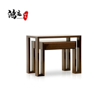 New Chinese walnuts wooden bar case table Nordic minimalist modern entrance to the lobby of the hotel lobby of the house