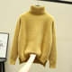 New autumn and winter 2023 popular high-neck plus velvet and thickened foreign style mink velvet winter women's white sweater