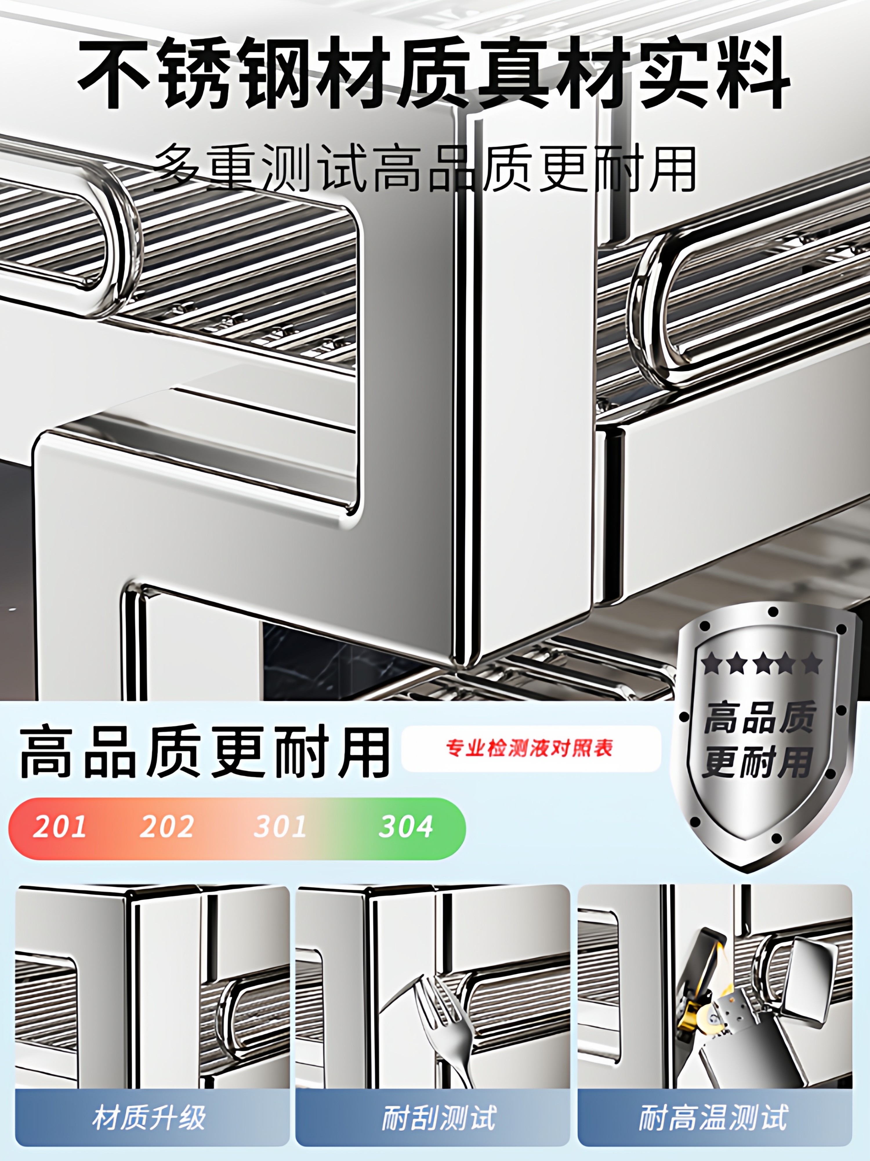 Stainless Steel Kitchen Sink Rack, Multi-Functional Sink Dish Rack, Plate Draining Rack, Dish Storage