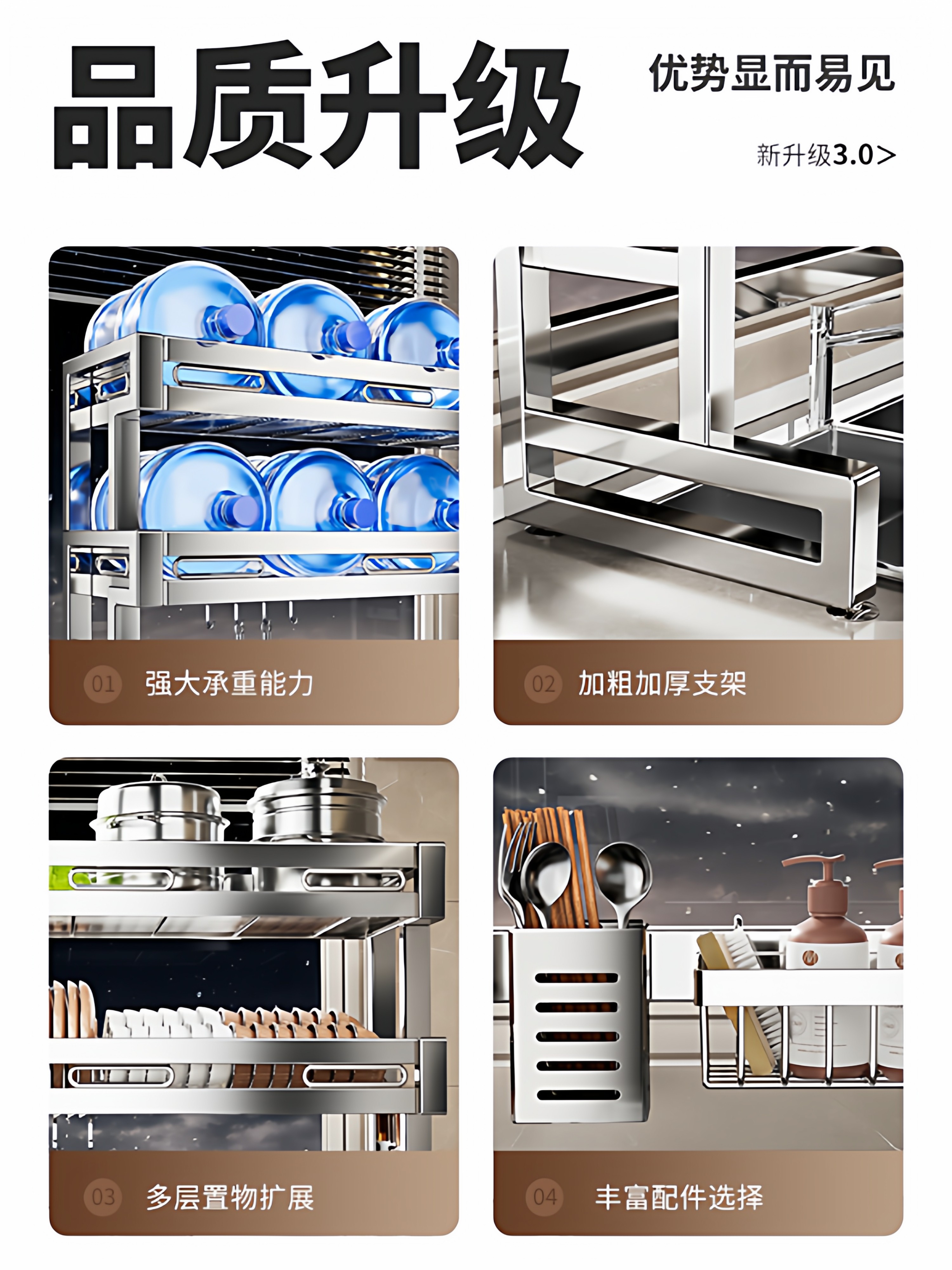 Stainless Steel Kitchen Sink Rack, Multi-Functional Sink Dish Rack, Plate Draining Rack, Dish Storage