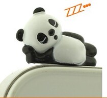 Shanghai spot Japan straight away with the Plugy 3 5mm headphone hole dust stopper panda khuu panda