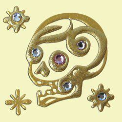 Shanghai Spot Japan Straight Sends High Time Painted Skull Side Phone Stickers