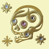 Shanghai Spot Japan Straight Sends High Time Painted Skull Side Phone Stickers