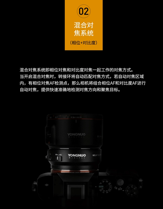 Bộ chuyển đổi Yongnuo vòng ống kính EF-EII Canon Canon ống kính EF / EF-S sang Sony micro đơn e-mount a7 tự động lấy nét - Phụ kiện máy ảnh DSLR / đơn