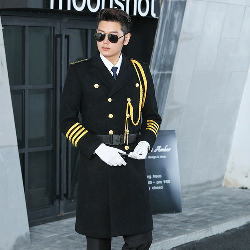 Демисезонное шерстяное пальто для отеля подходит для мужчин и женщин, униформа для работы, комплект