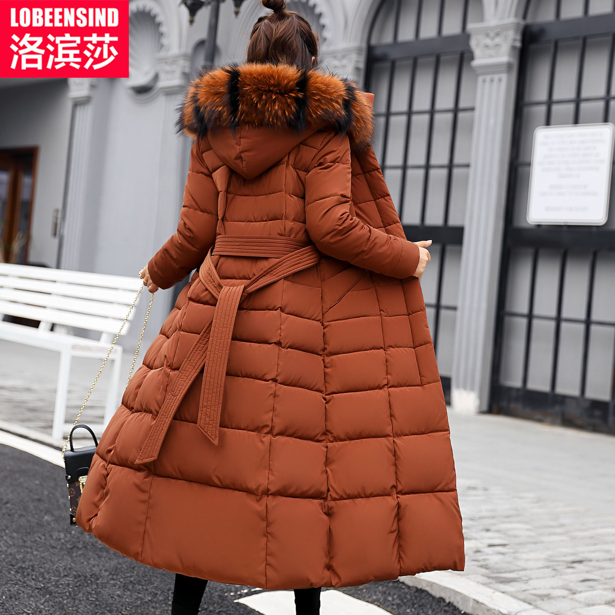 Giải phóng mặt bằng chống mùa, áo khoác xuống, áo khoác độn, nữ, mùa đông, mỏng, đầu gối dài, áo khoác cotton, phiên bản Hàn Quốc, áo dài, phụ nữ