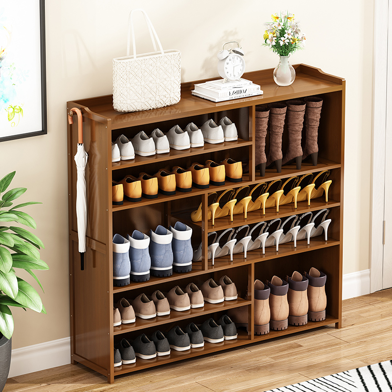 Shoe cabinet Domestic doorway Provincial space Large-capacity solid wood Guan Guan Cabinet Integrated Shoe Rack Subentrance with boot position shoe holder