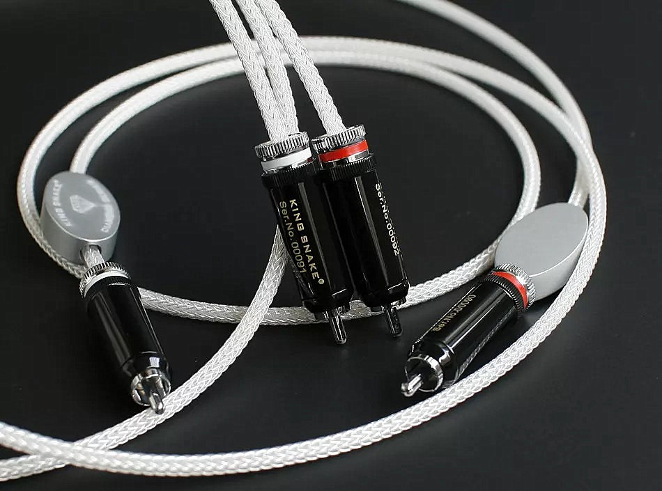 KING SNAKE DIAMOND SERIES diamond grade 16 core sterling silver signal cable audio cable
