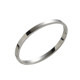 UNBEATEN Oval Simple Smooth Bracelet Plain Circle High-end Niche Design Couple Bracelet Titanium Steel ບໍ່ເສື່ອມໂຊມ
