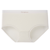 Underwear for women pure cotton antibacterial crotch girls 2024 new briefs mid-waist seamless breathable shorts with thin toe
