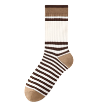 Socks for women summer thin pile socks with Birkenstock shoes boneless mid-calf socks Maillard 2024 new stockings
