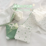 Хлопковое нижнее белье, летние тонкие хлопковые штаны, милая японская школьная юбка для школьников, трусы, средняя посадка