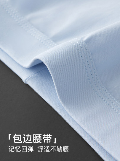 Men's underwear boys' pure cotton antibacterial boxer briefs men's sports men's youth boxer shorts autumn and winter