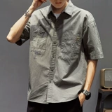 Сексуальная тонкая хлопковая рубашка, в американском стиле