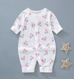 Детский комбинезон, штаны для новорожденных, хлопковый лонгслив, детская летняя пижама