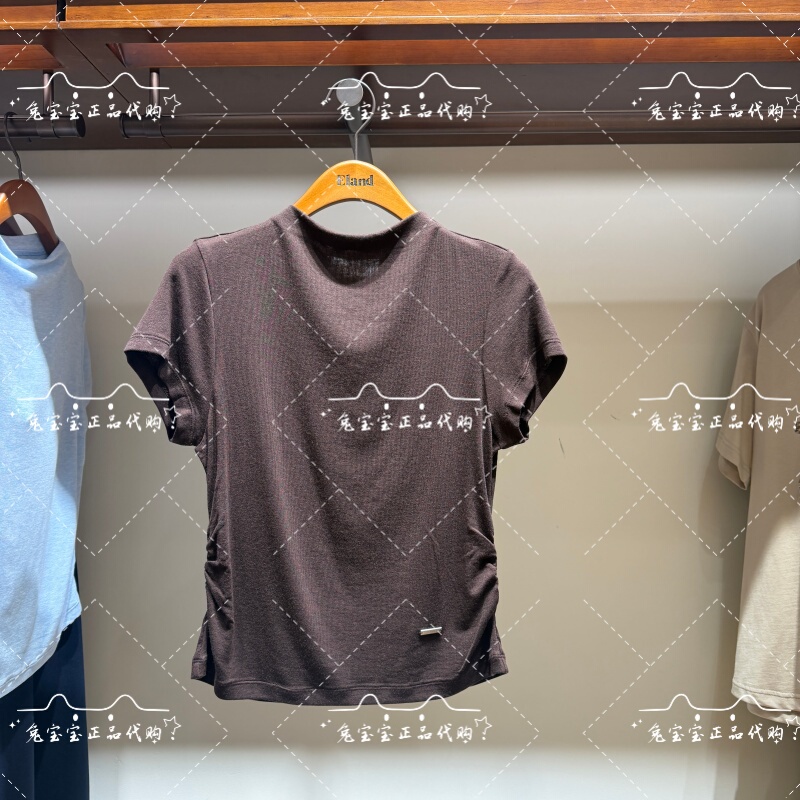 E·Land/依恋 Genuine Product from the Store 26 Women's Autumn T-Shirt Eerag37B02 Rag37B02 399