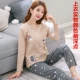 Bộ đồ ngủ nữ mùa xuân và quần dài tay cotton hai mảnh phù hợp với phim hoạt hình Hàn Quốc cotton giản dị kích thước lớn dịch vụ tại nhà