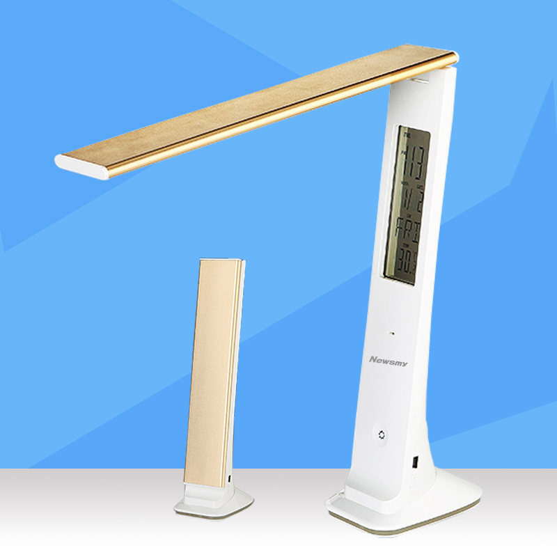 Newman T103 folding table lamp student dormitory learning LED lighting bedside lamp lithium battery charging calendar