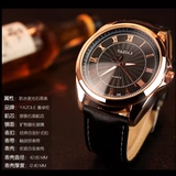 Мужские часы, элитные кварцевые часы, ремень, в корейском стиле