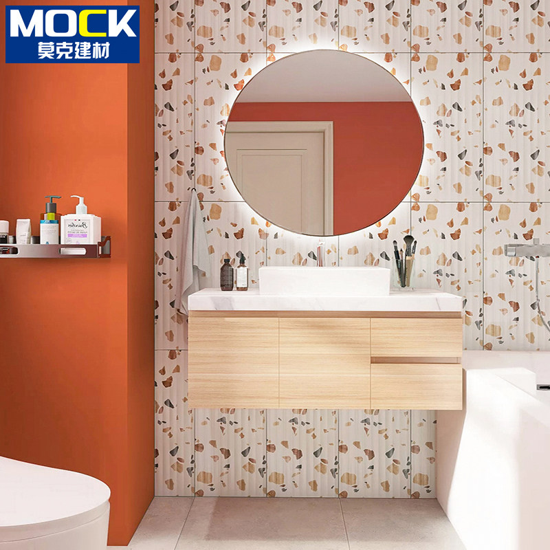 Wave Watermill stone tiles Color retro dressing room Inner wall Brick Balcony Background Wall Brick Kitchen Xuanguan Courtyard Brick