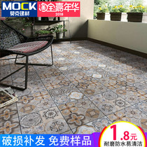 Grey Antique Cement Brick 200 Kitchen Toilet Balcony Retro Flake Tile Full Porcelain Nordic Small Flower Brick 100