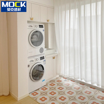 Fa-style retro small flower brick pink flower kitchen toilet wall brick art flower sheet tile anti-slip floor tile