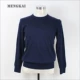 MENGKAI Mengkai sản phẩm cashmere 2019 E cashmere 80 đếm len cashmere tinh khiết sang trọng cổ tròn áo len cashmere nam - Áo len Cashmere