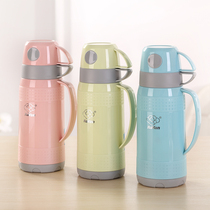 Insulation pot Household small office thermos 1L glass liner insulation kettle Student childrens thermos small outdoor