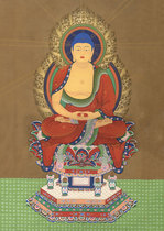 Transmission of Amitabha Buddha portraits decorative paintings Buddha statues photo paper plastic-sealed crystal tables thangka tantric prints customized