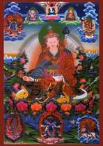 Lotus lotus master portrait Bodhisattva painting Buddha painting Photo paper plastic crystal table Lotus master hanging wall painting custom