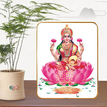 Customized Great Auspicious Goddess Buddha Statue Painting Photo Paper Plastic Packaging Indian God Statue Merit God Portrait Thangka Transmission