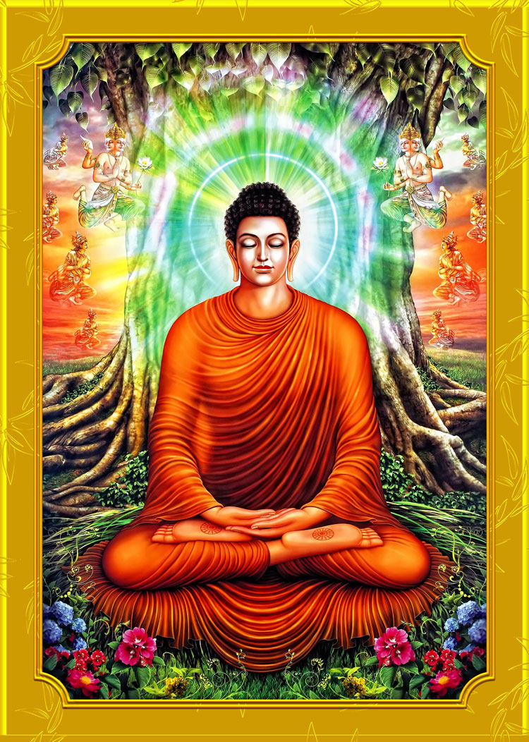 Customize the Sakyamuni Buddha Buddha 002 portraits with photographic plastic and high definition Buddha painting Buddha single-sided print pictures