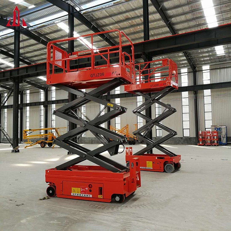 Full self-propelled walking walking up and down mobile cutting fork lifting platform aerial work car electric hydraulic automatic