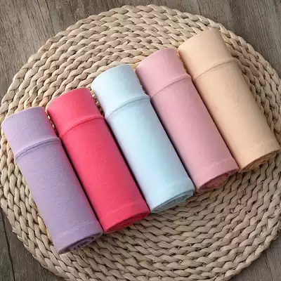 5-piece sexy underwear ladies mid-waist comfortable pure cotton fabric large size seamless triangle pants