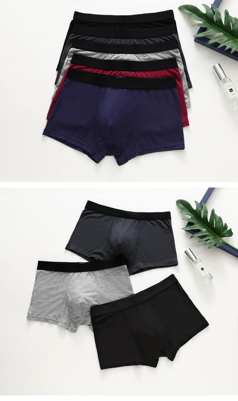 Bardot nam đồ lót nam boxer in thanh niên phương thức triều thở bốn góc quần short lỏng kích thước lớn