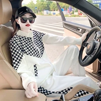 Спортивный костюм, модная утепленная толстовка, ретро комплект, в западном стиле