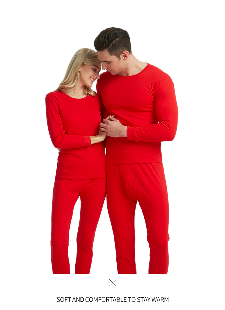 Nam cực người đàn ông và người phụ nữ lớn red natal mùa mùa thu quần áo cotton underwear socks wedding đồ lót ấm phù hợp với