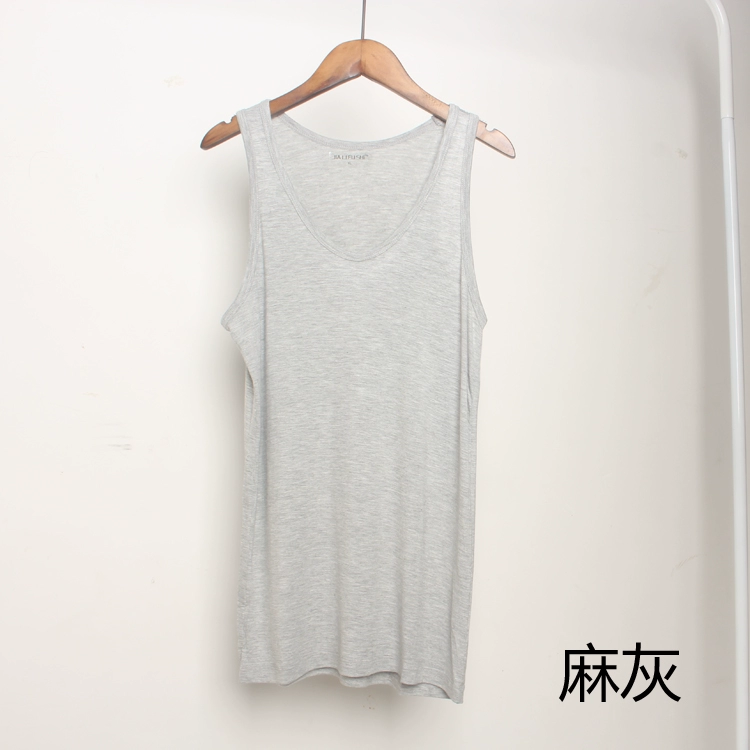 Mỗi ngày đặc biệt nam vest mùa hè mỏng phương thức dịch vụ nhà tre sợi thể dục Slim đáy vest cởi quần áo cản trở - Áo vest